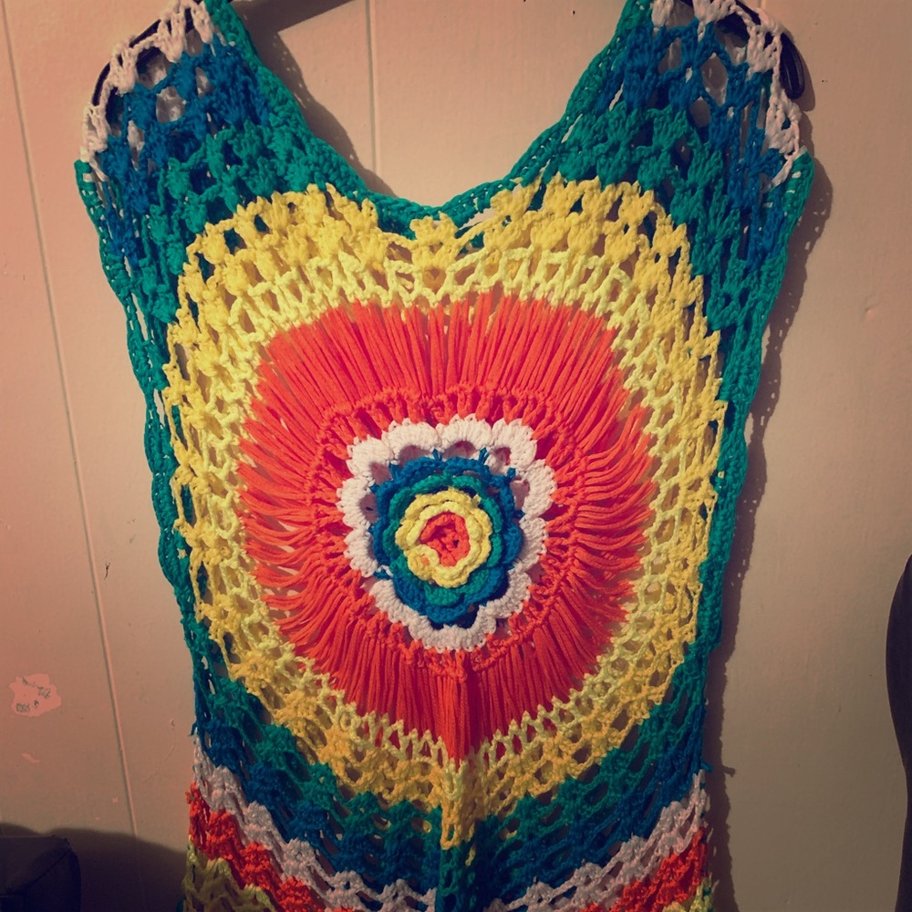 Colorful/ see thru knitted